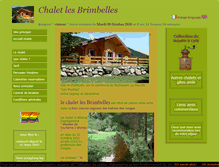 Tablet Screenshot of chalet-les-brimbelles.com